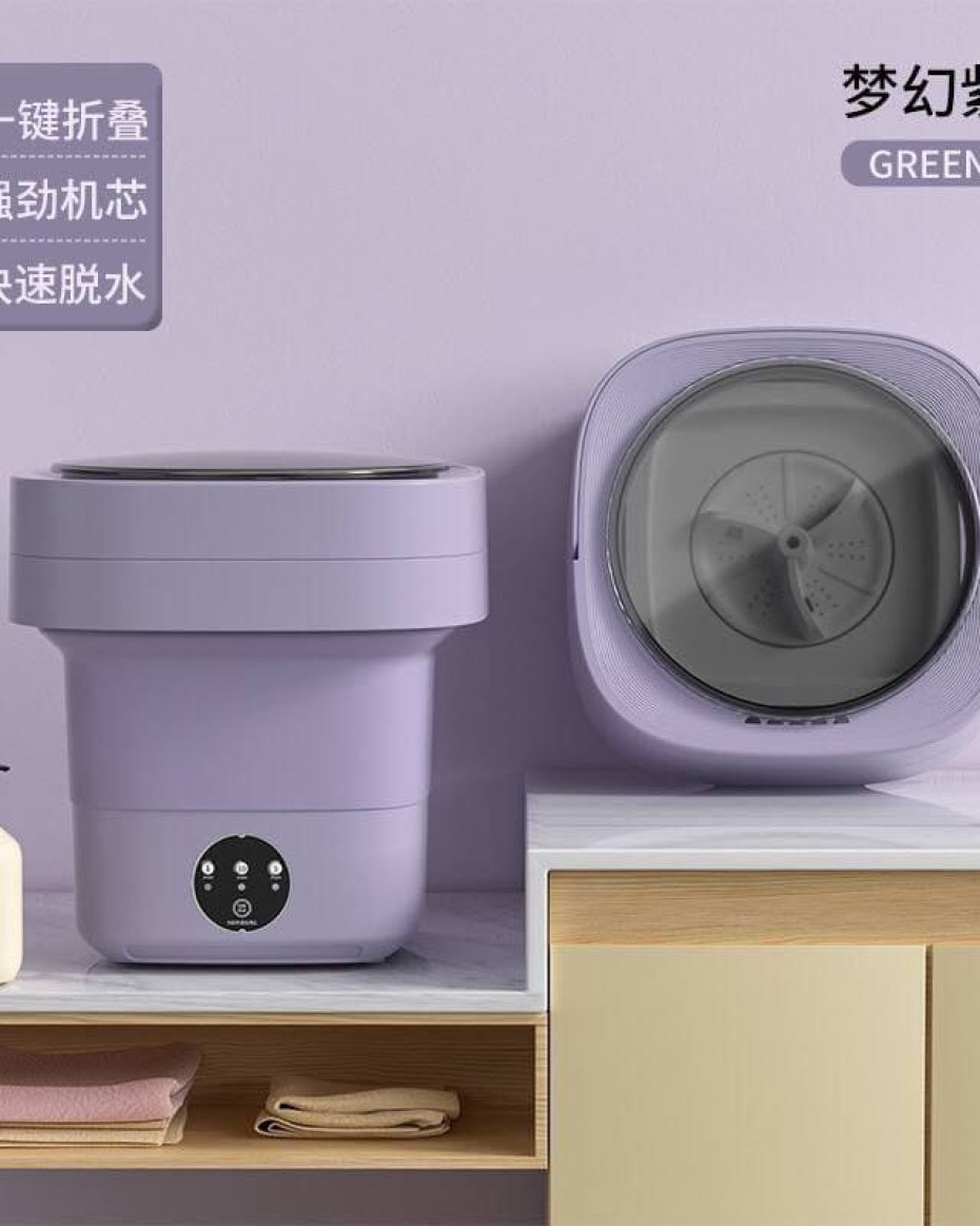 *PORTABLE FOLDABLE MINI BUCKET WASHING MACHINE...