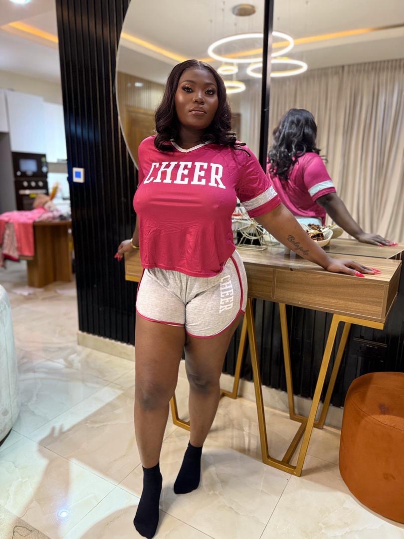 Cheers 2pcs set lounge wear.. Cotton material  Size: 6-16