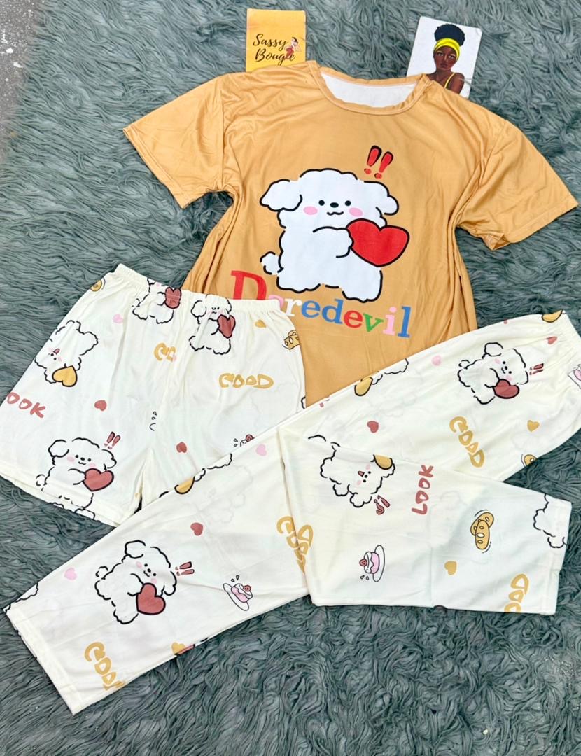 3in1 character lounge wear set..  Size: 6-18