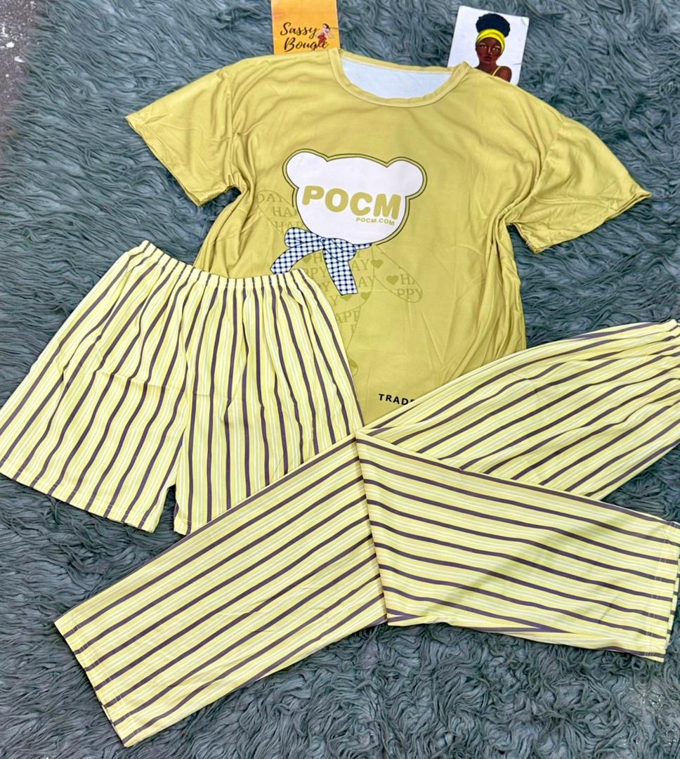 3in1 character lounge wear set..  Size: 6-18