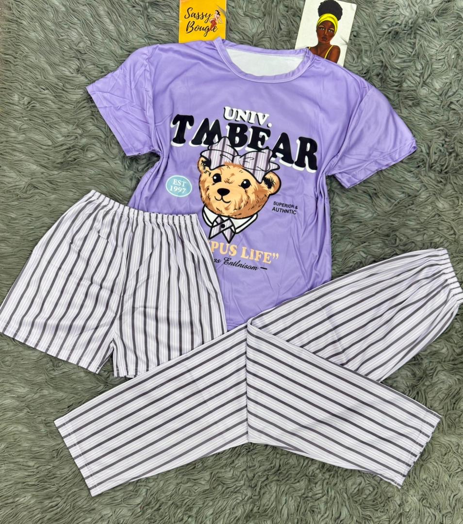 3in1 character lounge wear set..  Size: 6-18