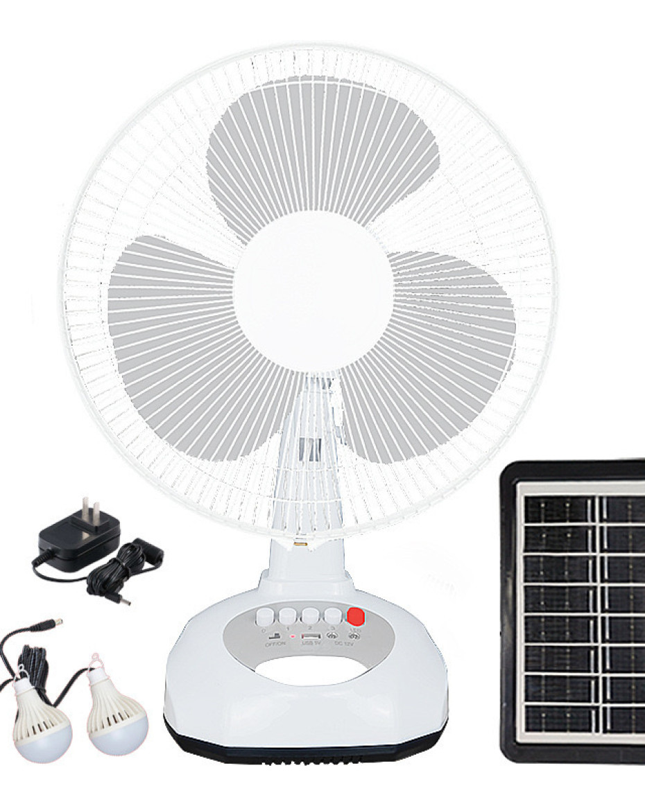 12inch Solar/rechargeable Table fan