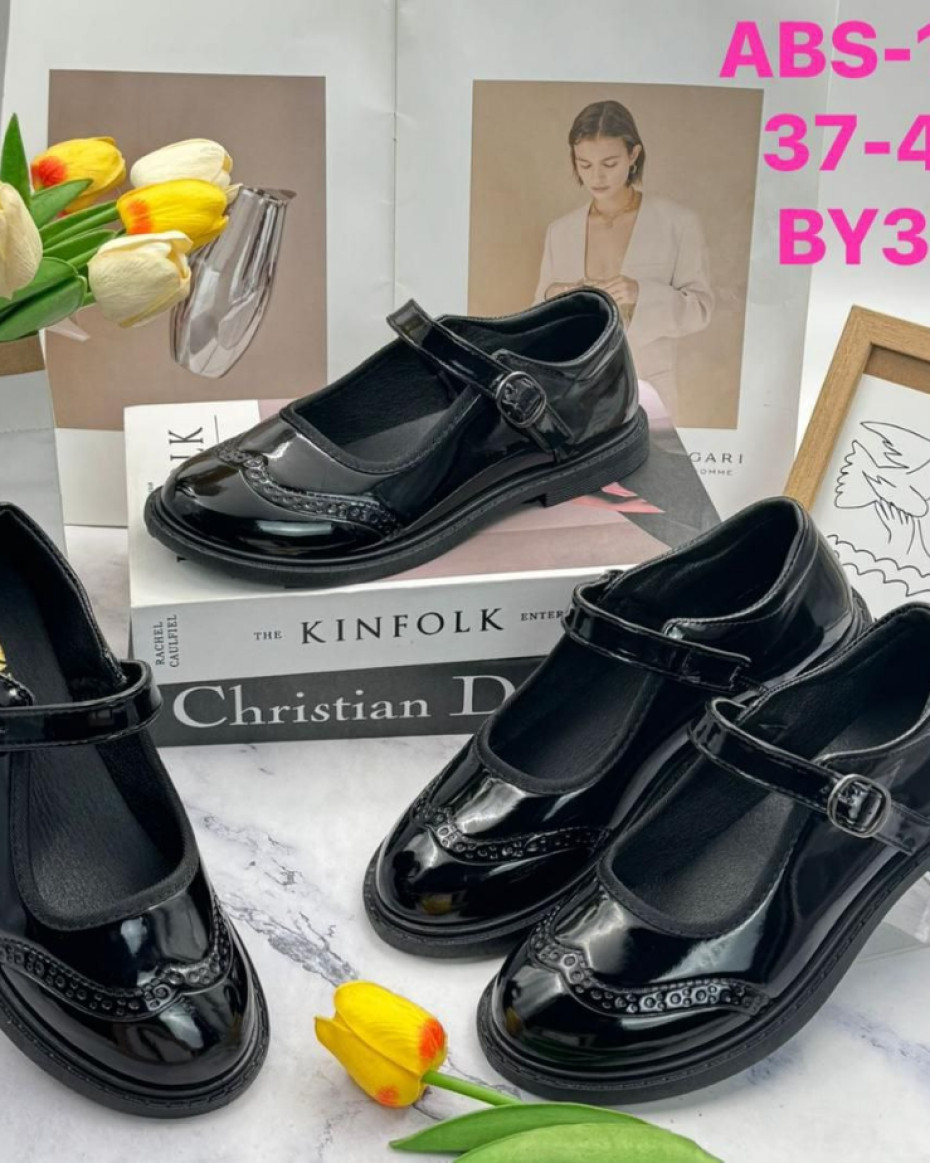 *Cute Big Sizes Patent Leather Girls' School Shoe available