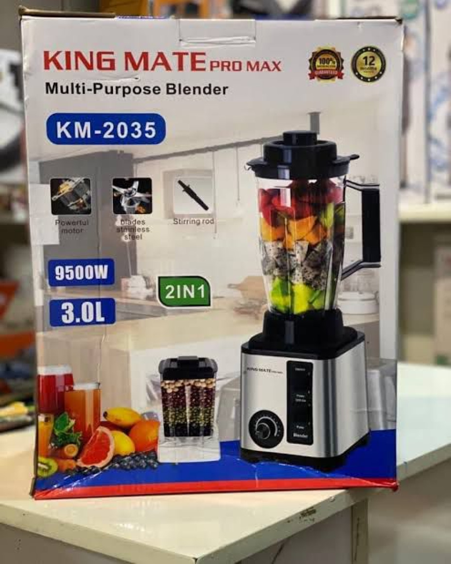 *2 IN 1 KING MATE 3 LITERS JAR COPPER COIL WATTS BLENDER.