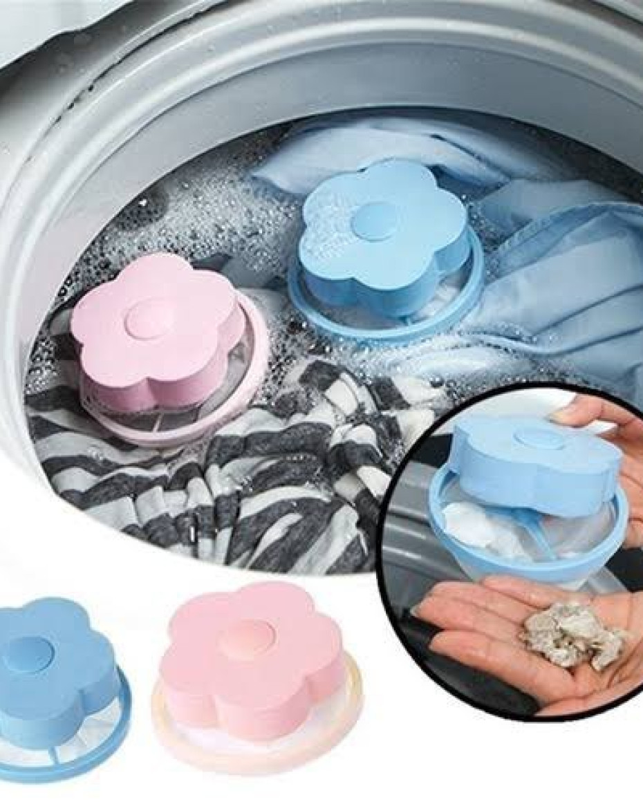 *Hair,Lint Washing machine Reusable Floating Remover