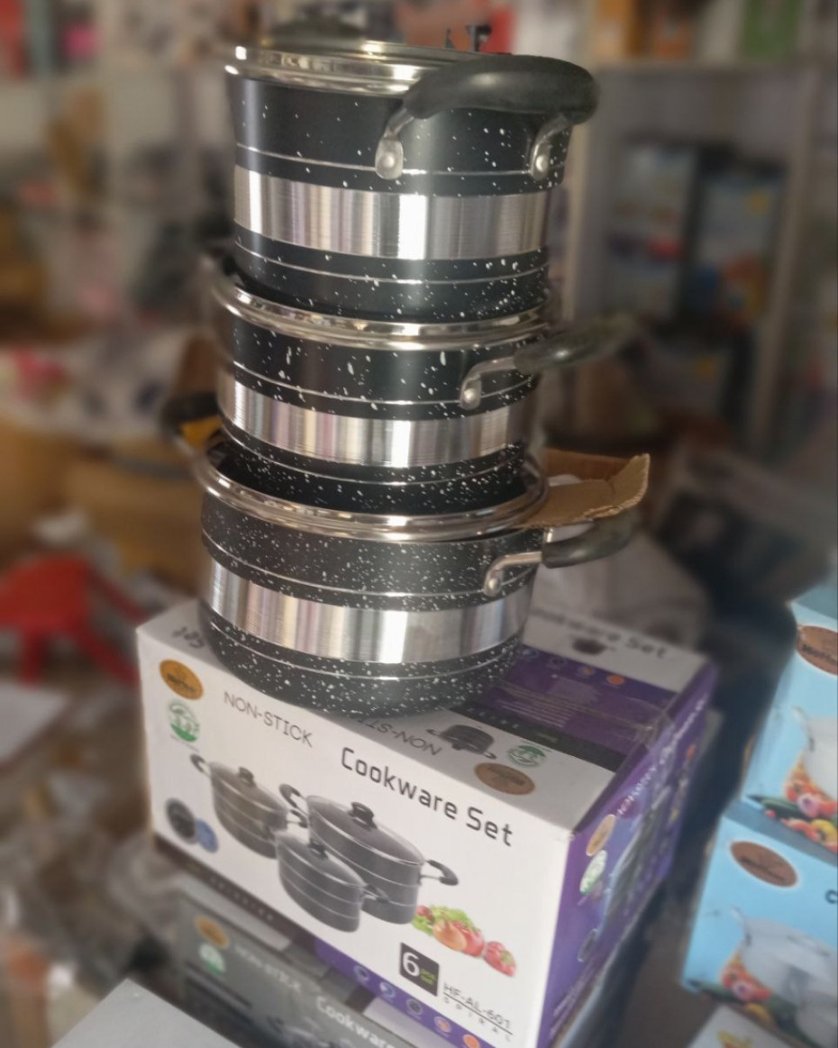 *HF UNIQUE NONSTICK COOKWARE POT SETS.