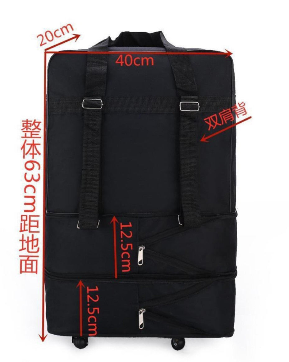 *COLLAPSIBLE HIGH QUALITY LEATHER MULTIFUNCTIONAL LUGGAGE BAG:*