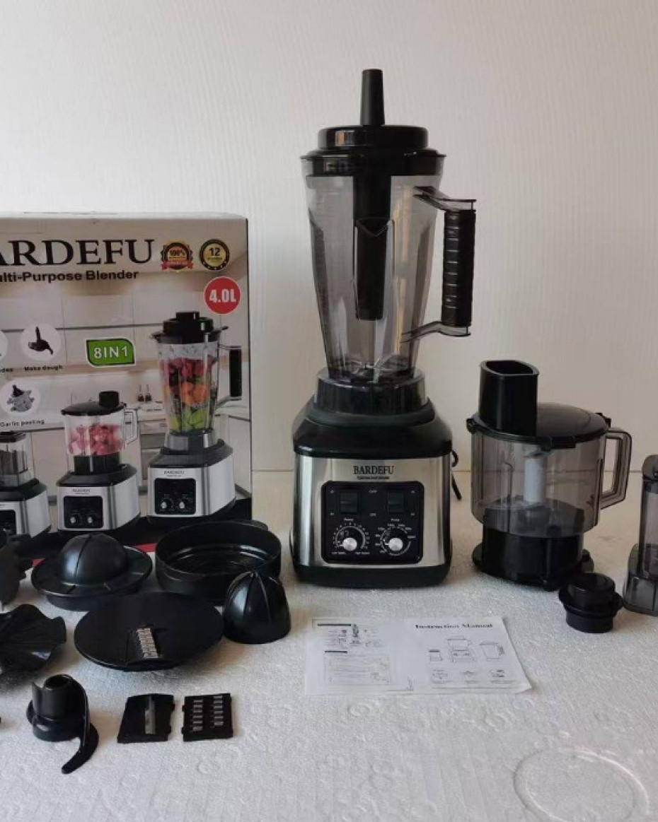 *8IN1 MODEL 8IN1 BARDEFU MULTIPURPOSE BLENDER COPPER MOTOR WITH DIFFERENT FUNCTION AND PROGRAM TIMER