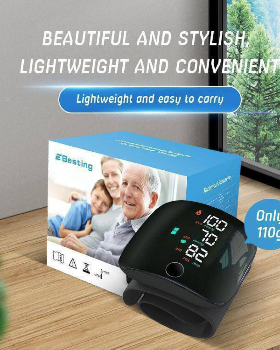 *RECHARGEABLE WRIST VOICED BLOOD PRESSURE Monitor