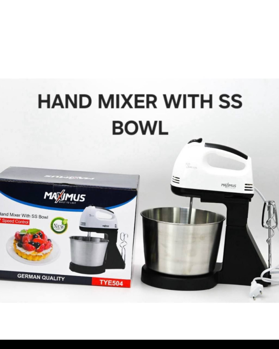 *QUALITY 2LTR MAXIMUS STAND MIXER WITH STAINLESS BOWL....