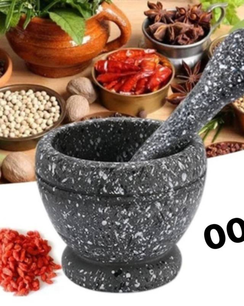 *2PCS/SET MULTIPURPOSE MINI MORTAR & PESTLE AS KITCHEN/BEAUTY TOOL•••