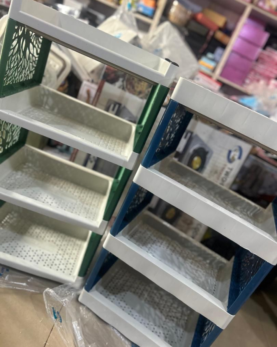 *4LAYERED MULTI-PURPOSE STORAGE TROLLEY RACK....