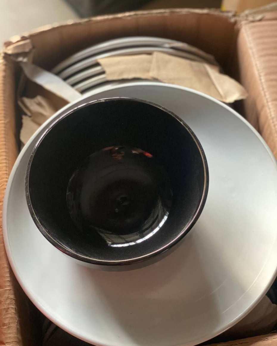 QUALITY CERAMIC BREAKABLE PLATE BOWL COMBO