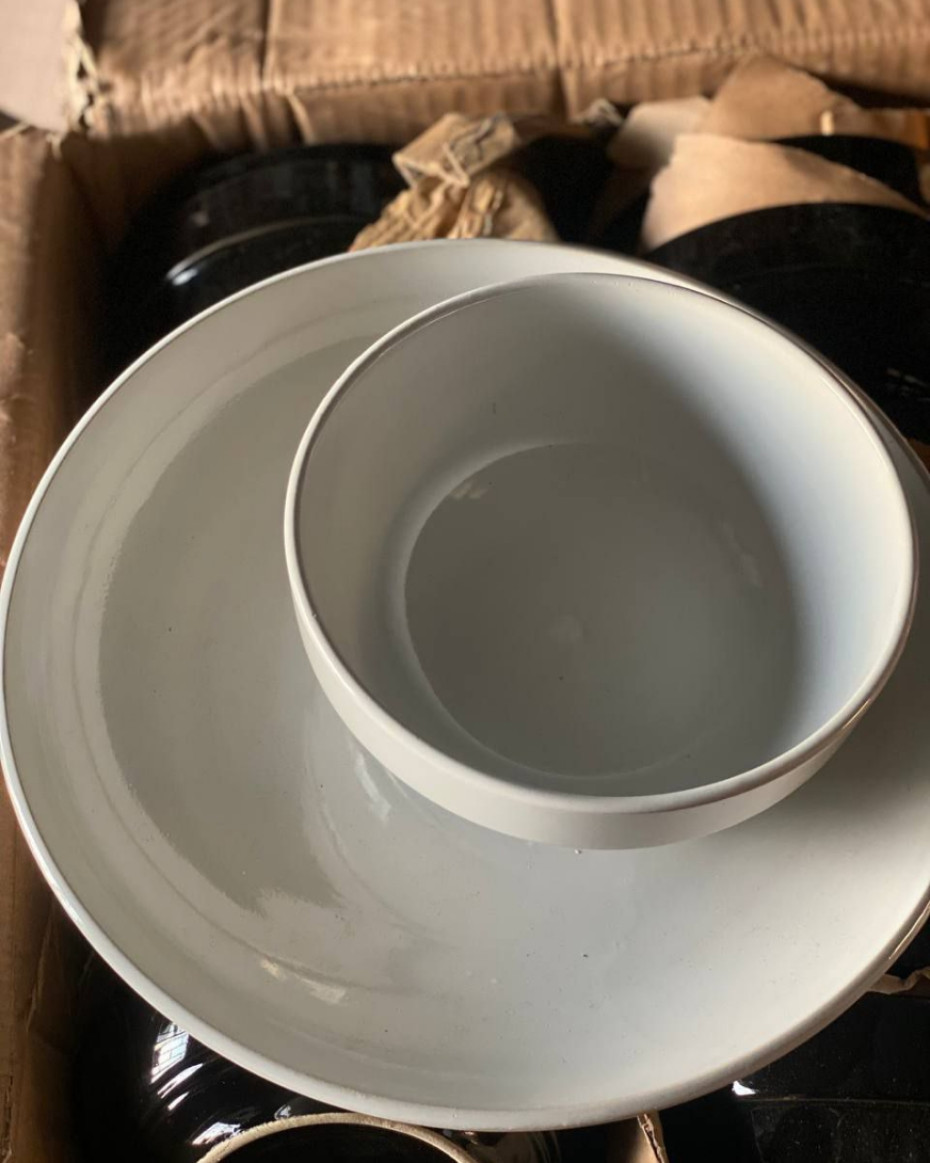 QUALITY CERAMIC BREAKABLE PLATE BOWL COMBO