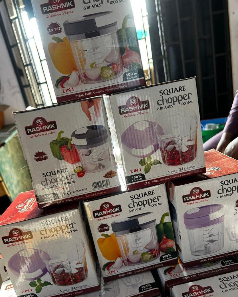 *BIG SIZE 2IN1 GERMAN QUALITY 5 BLADE SQUARE SPEEDY CHOPPER...