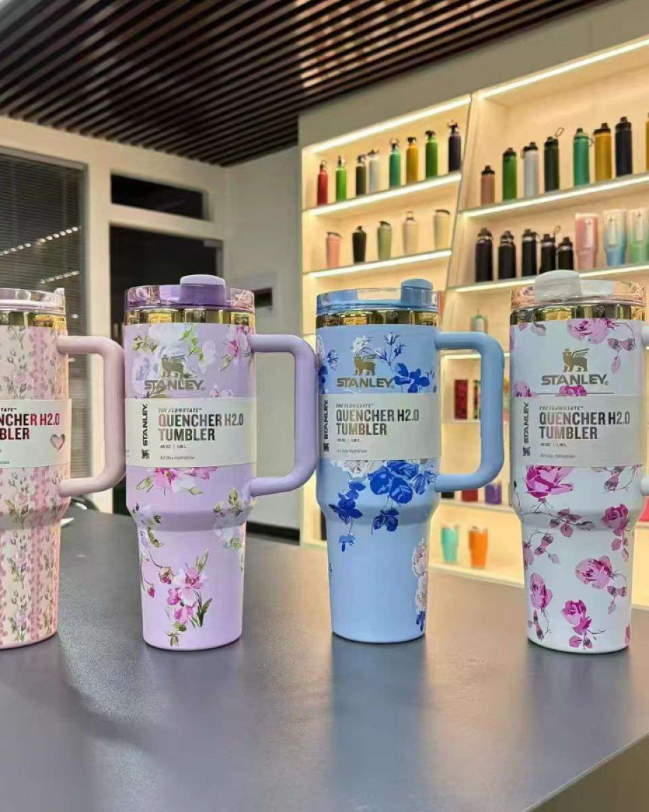 **NEW DESIGN ORIGINAL STANLEY HOT & COLD LARGE CAPACITY INSULATED STAINLESS STRAW COVER CUP..