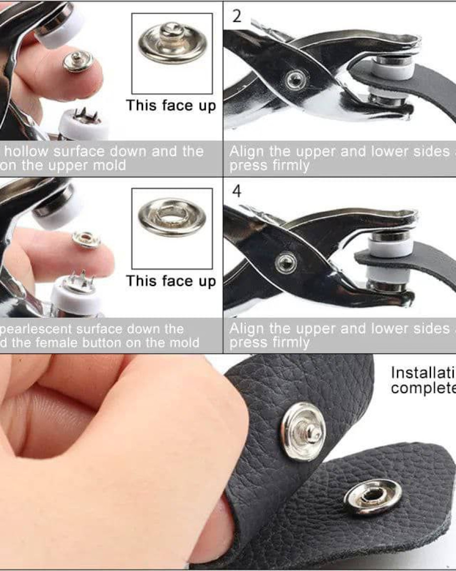 *Quality DIY Metal Snap Button pliers sets