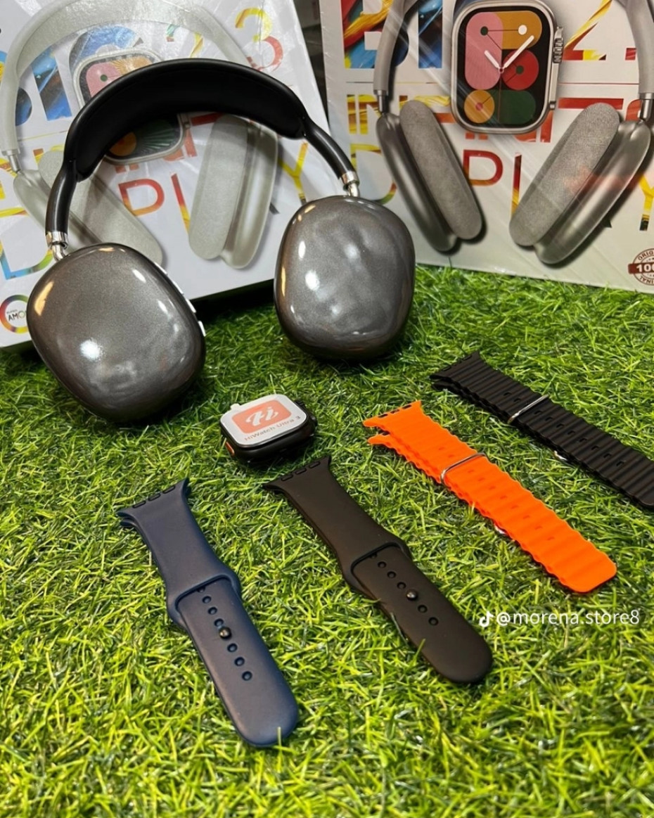 *QUALITY HI WATCH MVP ULTRA 3 SMARTWATCH WITH HEADPHONES.