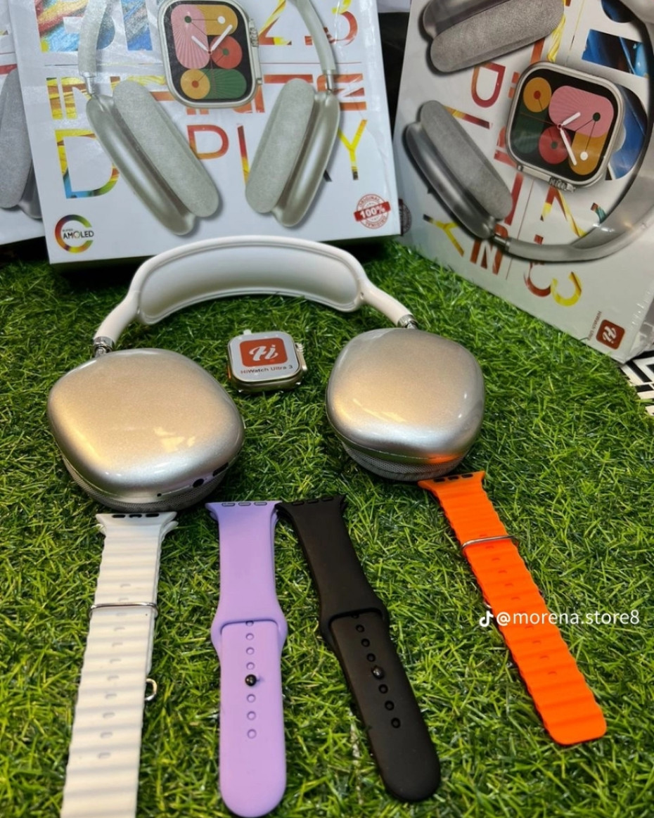 *QUALITY HI WATCH MVP ULTRA 3 SMARTWATCH WITH HEADPHONES.