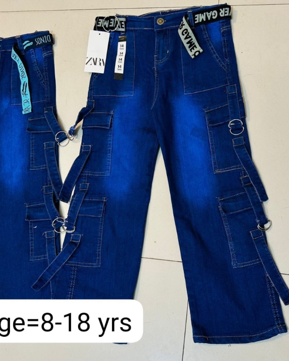 Baggy Quality Unisex Multi Pocket Combat Jeans..