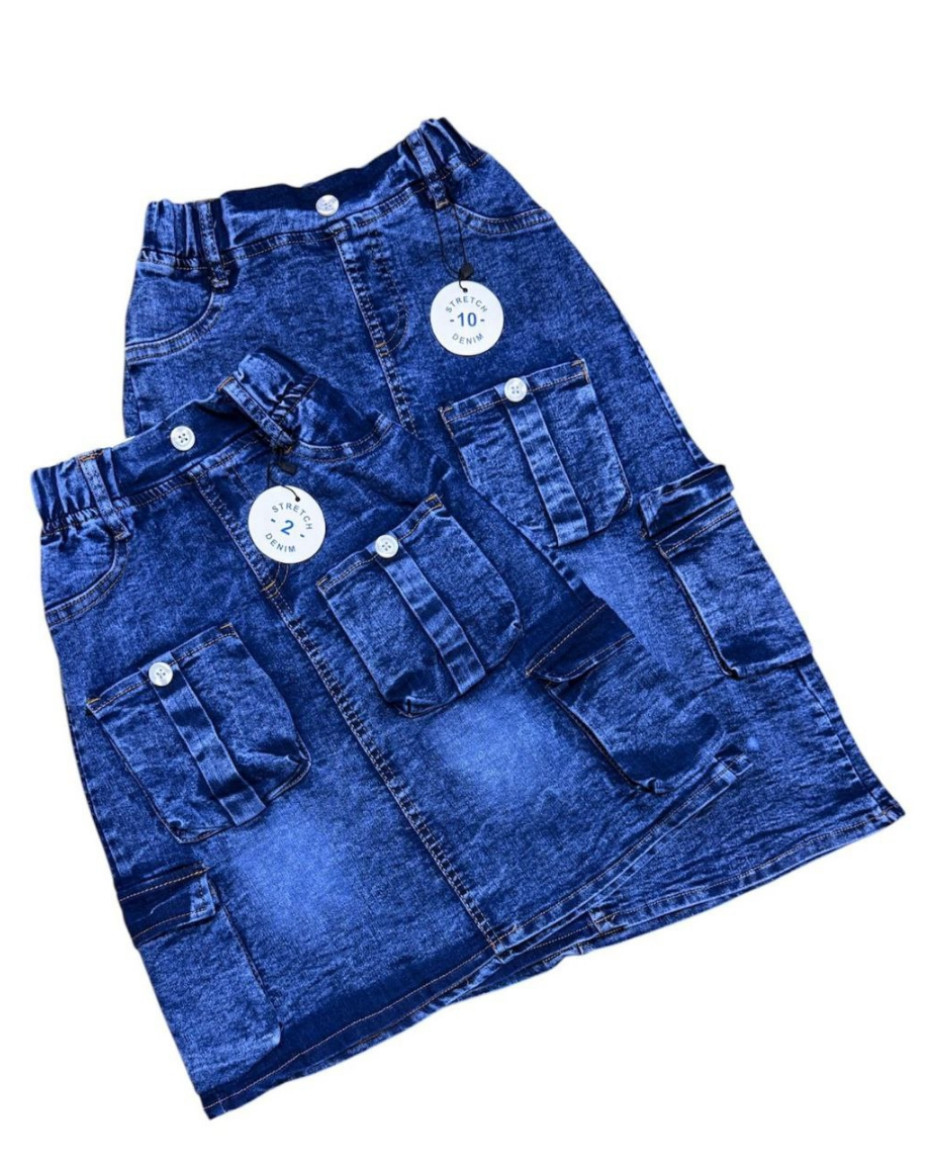 HIGH QUALITY MAYORAL BAGGY JEANS SKIRT FOR GIRLS..