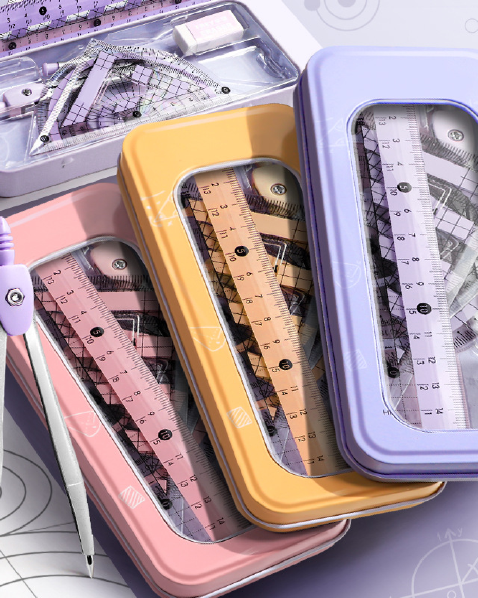 *8PCS/SET RULER, COMPASS MATHEMATICAL SET