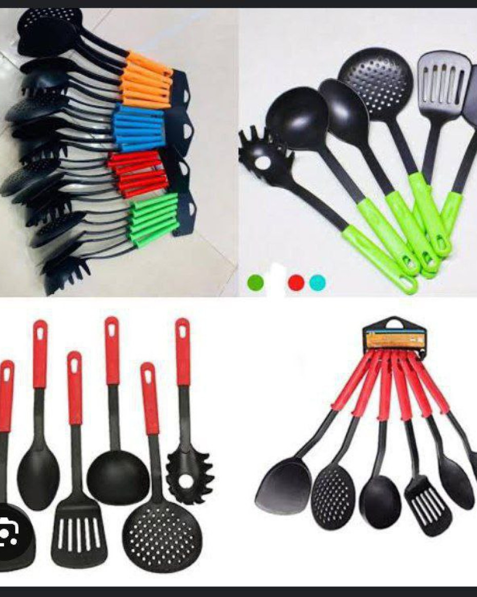 *COLOURFUL NON-STICK SPOON SET
