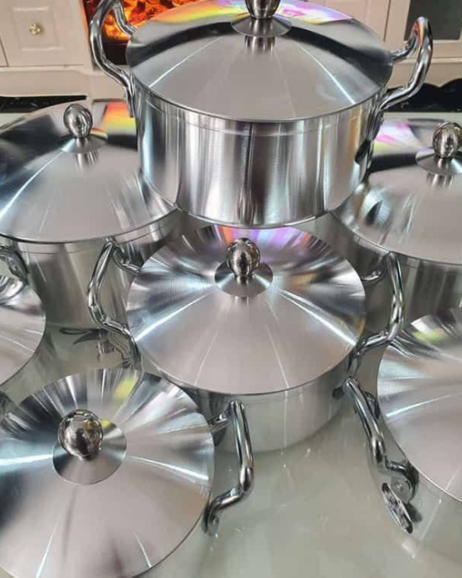 *7PCS QUALITY HOFFNER ALUMINUM POT