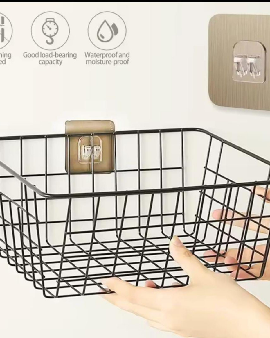 *Big Size Gold No Punching Wall Hook