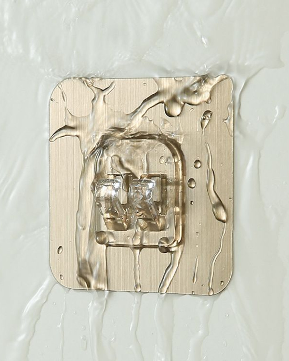 *Big Size Gold No Punching Wall Hook