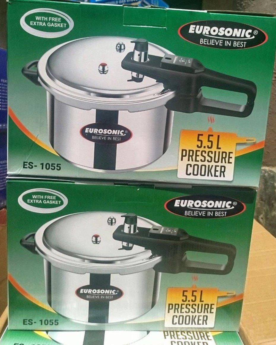 *QUALITY 5.5LITRES EUROSONIC PRESSURE COOKER.