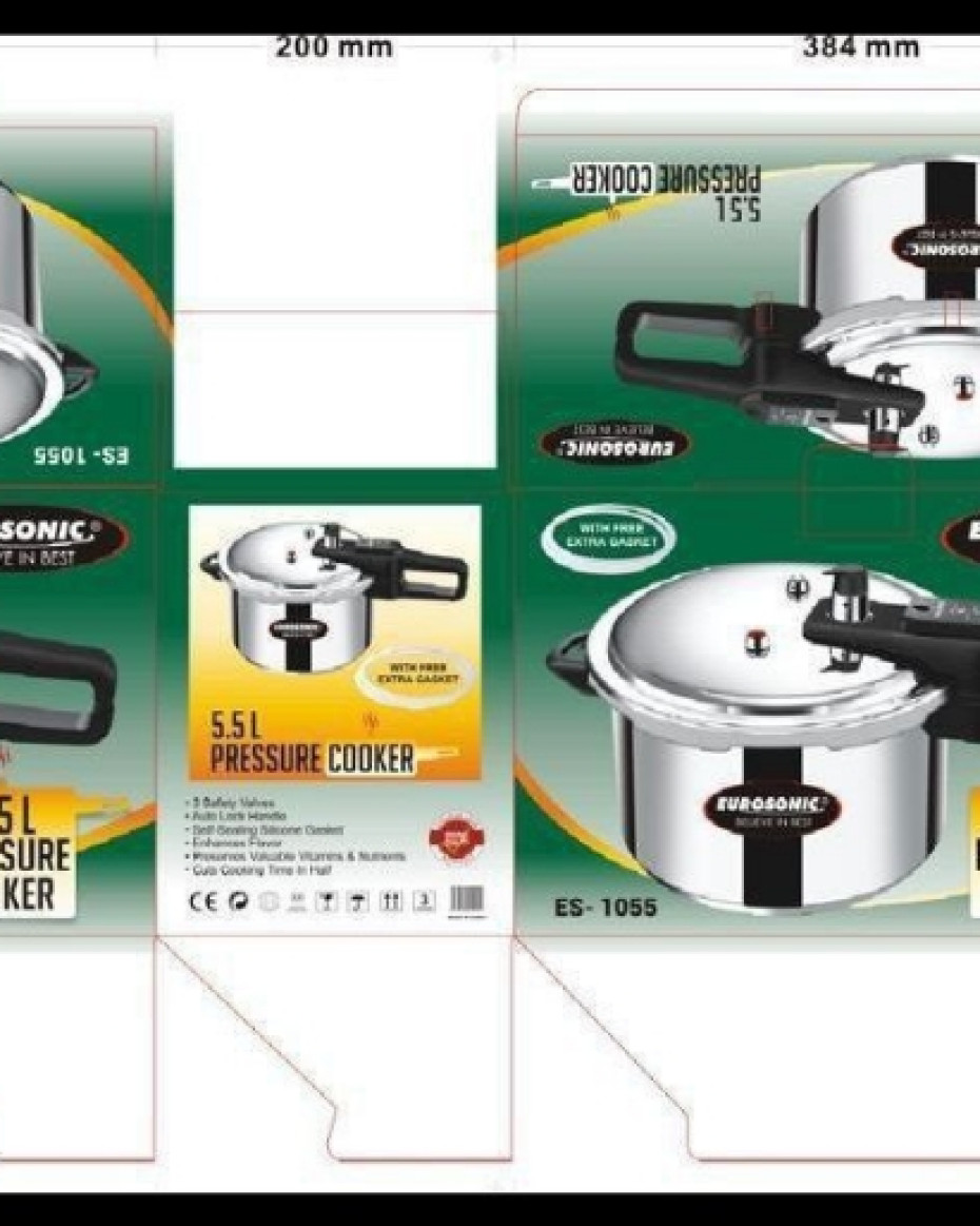 *QUALITY 5.5LITRES EUROSONIC PRESSURE COOKER.