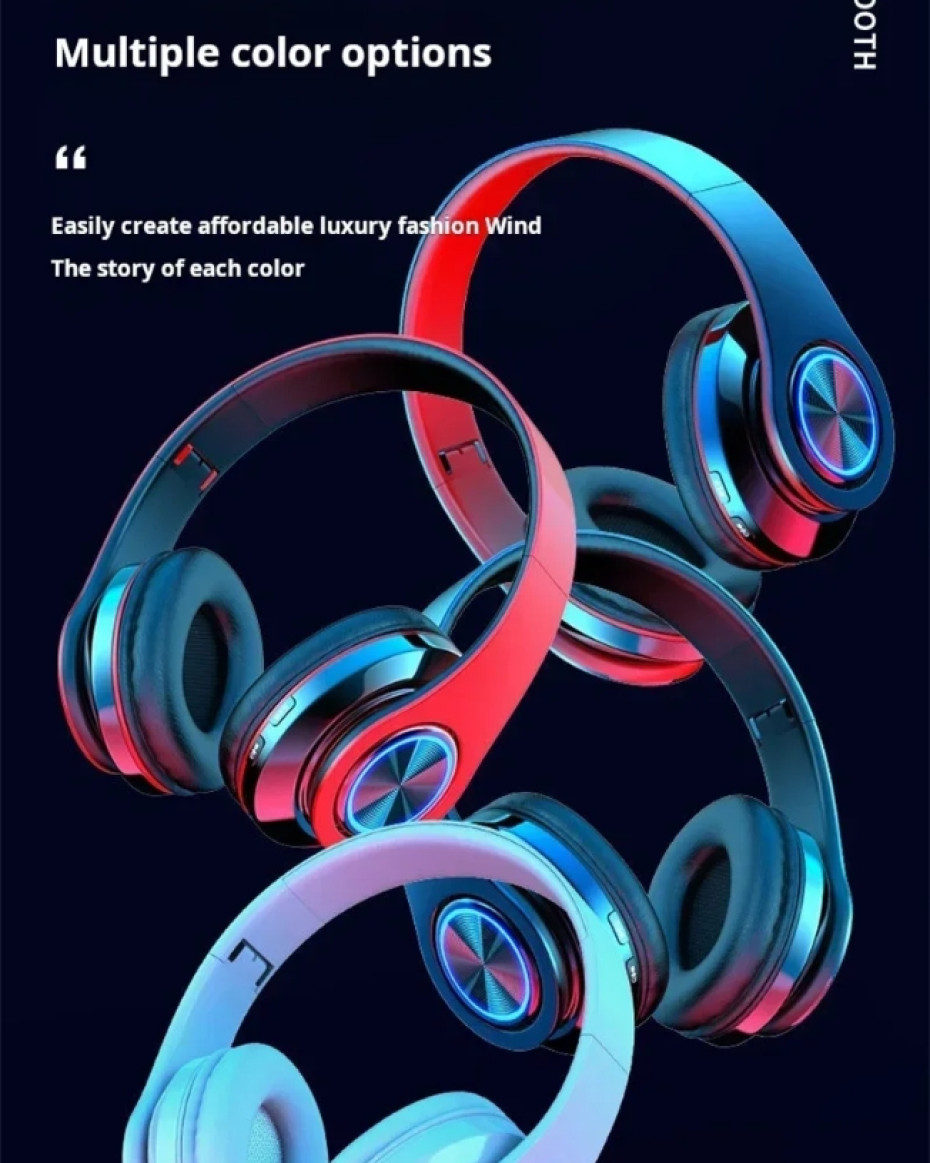 *B39 Wireless Bluetooth Mic Noise Cancellation Headphones