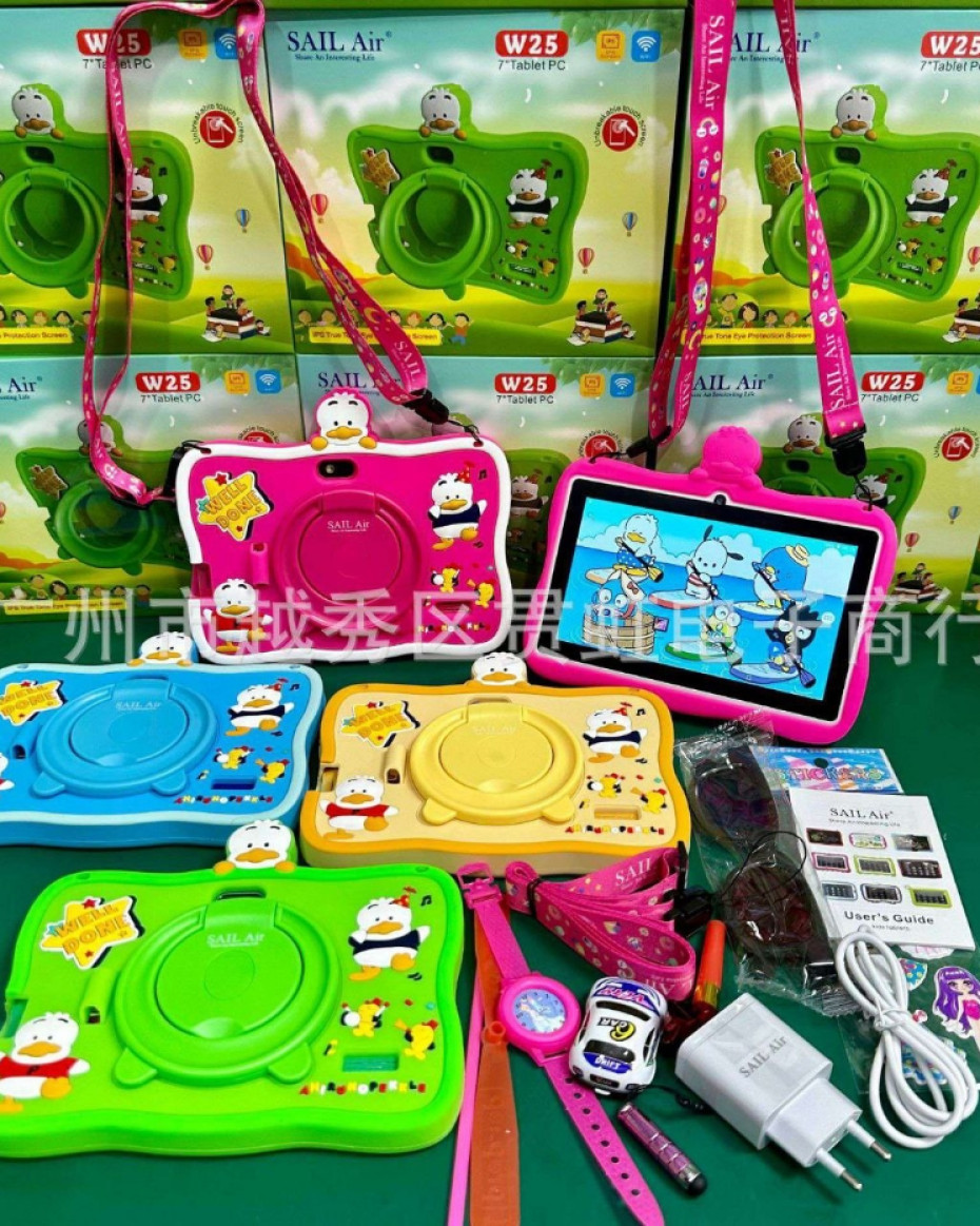 *SAIL AIR W25 ULTRA 7INCH IPS TRUE TONE EYE PROTECTION SCREEN 5G SIM+ WIFI 6+256GB TYPE C CORD TAB AND 6000MAH BATTERY