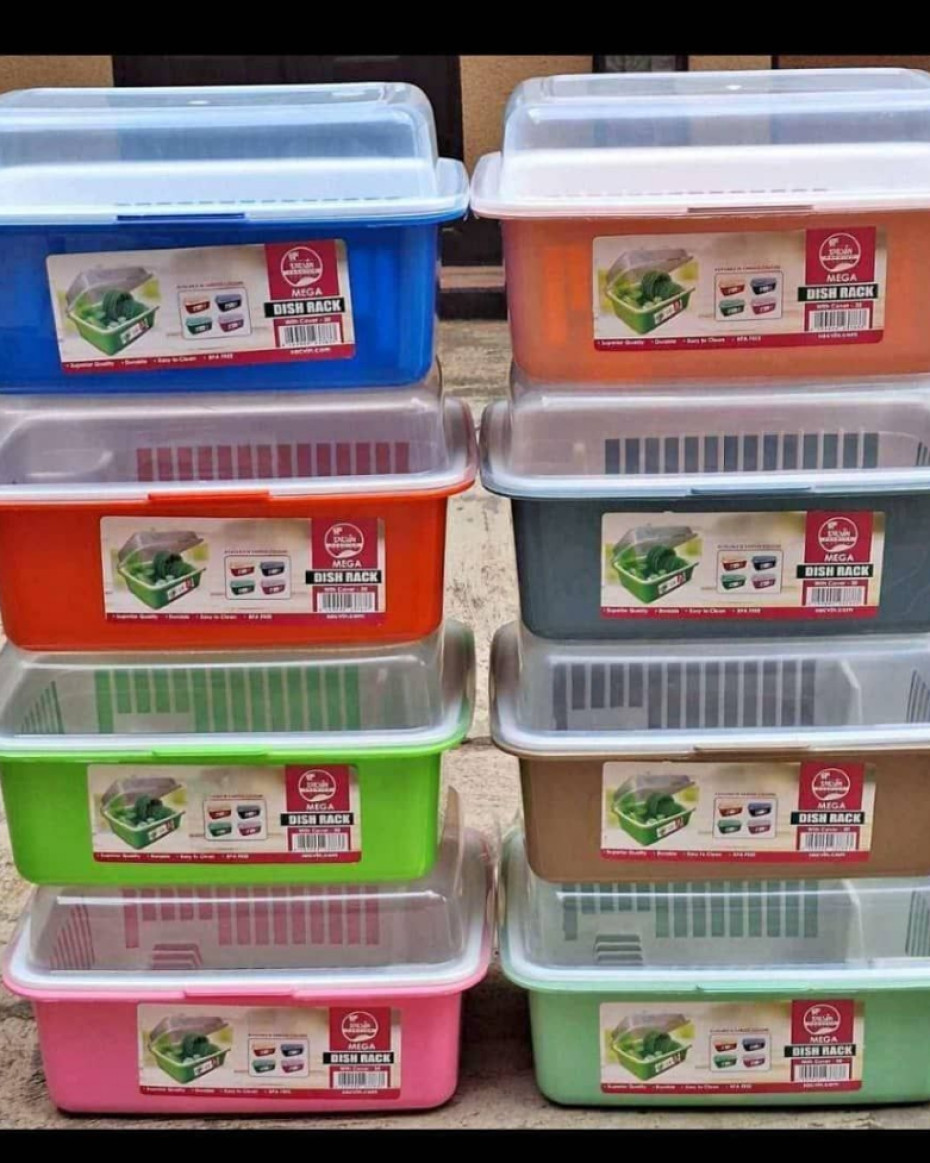 *ANTI INSECT PROOF MEGA DISH/PLATE RACK WITH LID COVER....