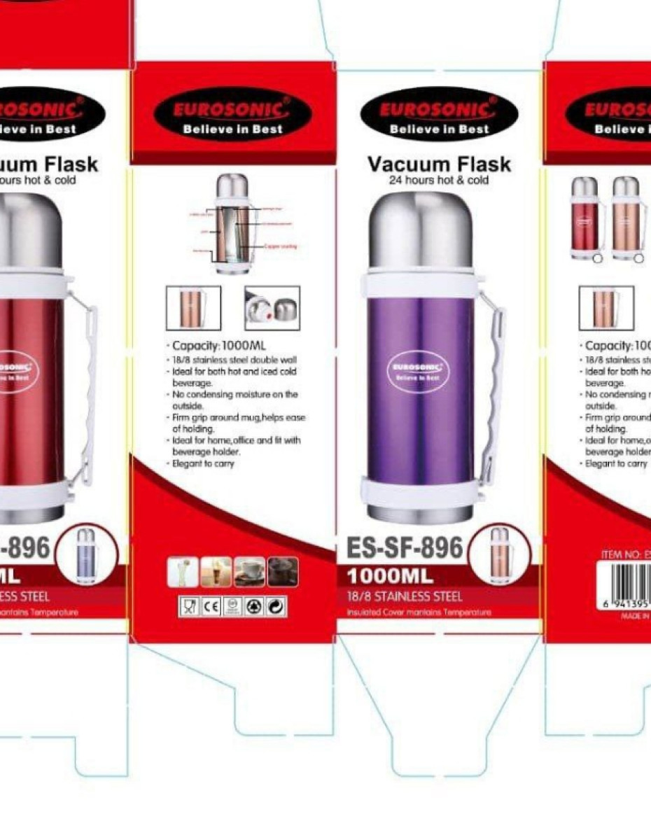 *1LTR QUALITY HOT & COLD VACUUM WATER FLASK.