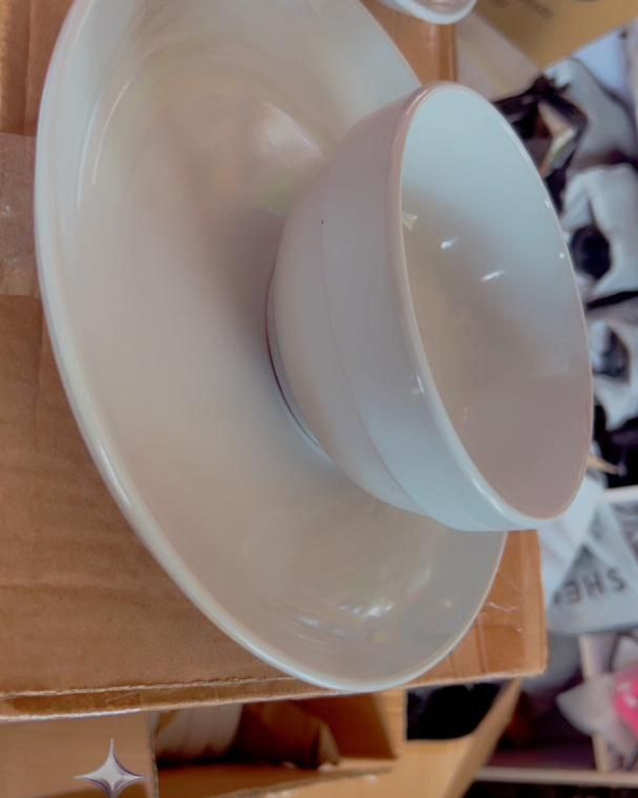 QUALITY CERAMIC BREAKABLE PLATE BOWL COMBO