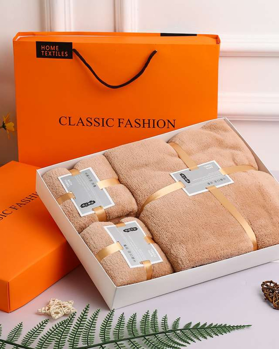 QUALITY 3IN1 GIFT SET WATER ABSORBENT TOWEL