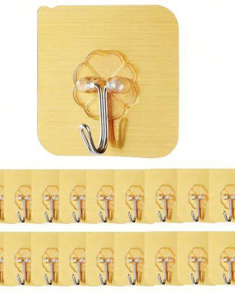 *Gold Wall hook sticker/10pc