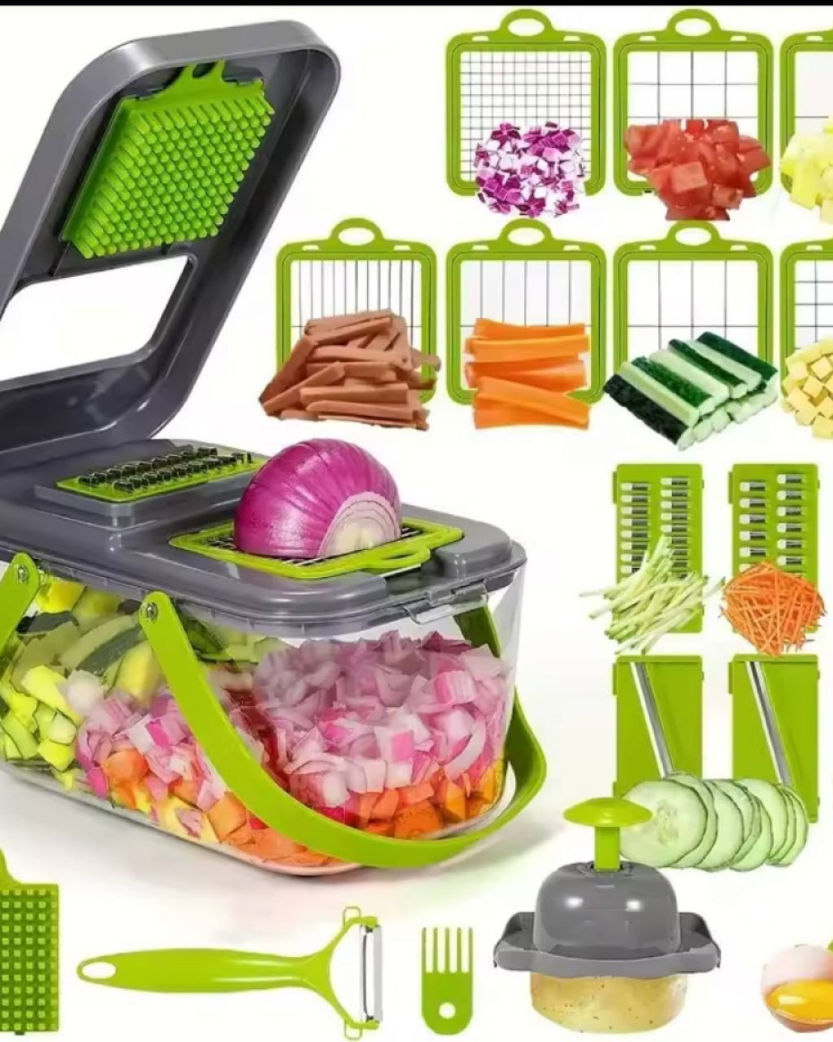 *22 IN 1 VEGETABLE SLICER/CUTTER WITH PEELER