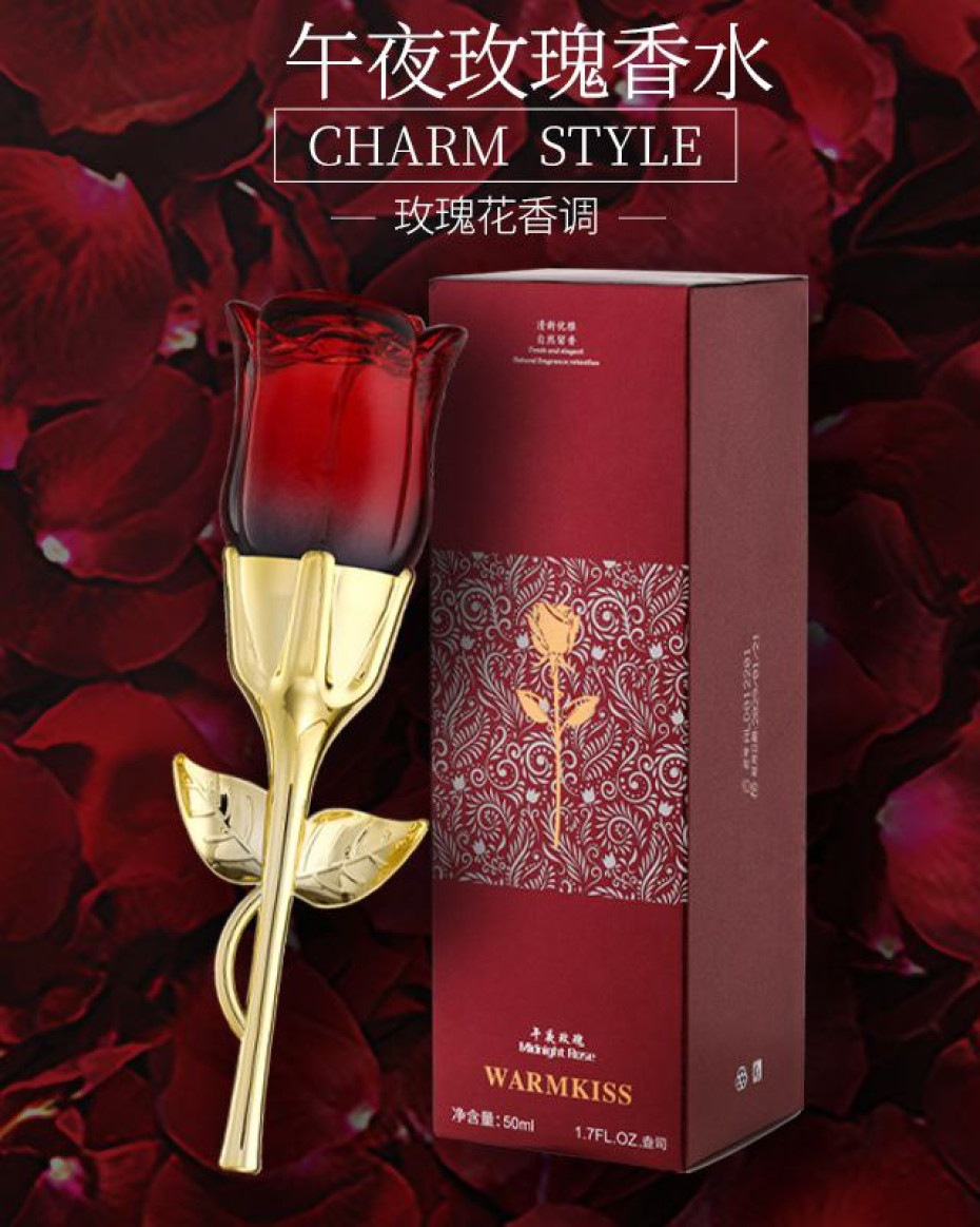 *Fresh Midnight Rose Shape n Scented Ladies' Sweet Fragrance Perfume(50mls).