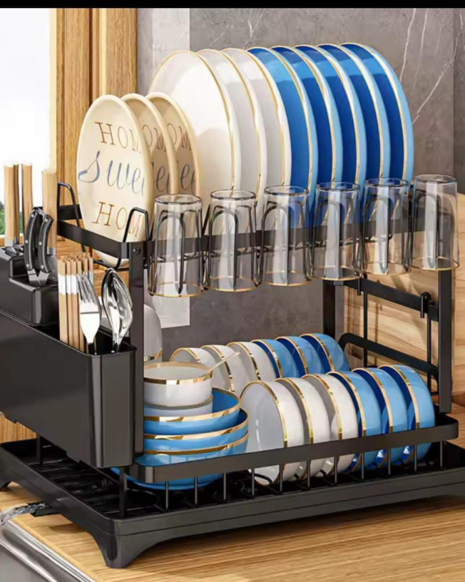 *GREAT QUALITY TWO LAYER ANT RUST DISH DRAINER