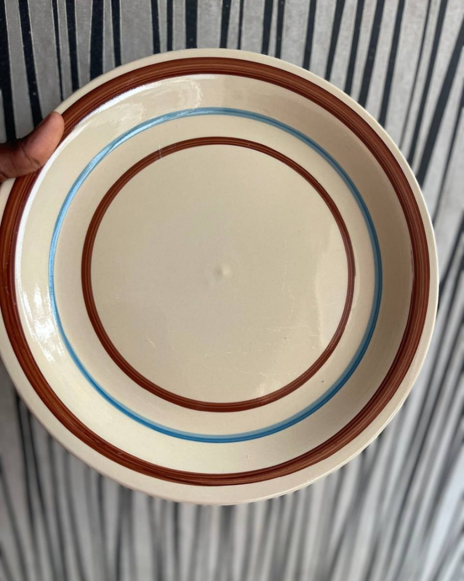 3PCS QUALITY CERAMIC BREAKABLE PLATE.