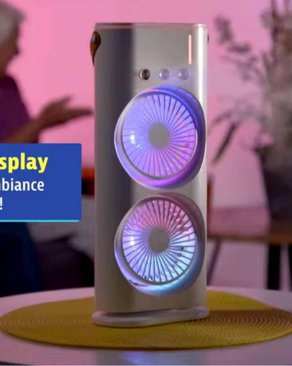 *Double-ended spray fan Portable Standing Cooler Fan two head Air Conditioner Fan With Water..