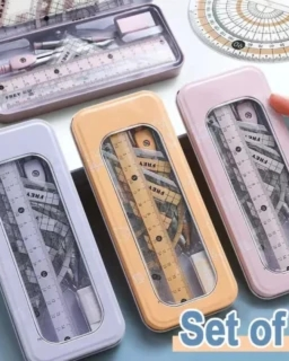 *8PCS/SET RULER, COMPASS MATHEMATICAL SET