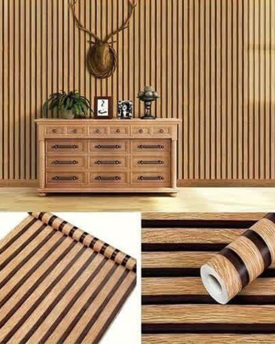 *UNIQUE FLUTED MULTIFUNCTIONAL KITCHEN/WARDROBE WALLPAPER/STICKER