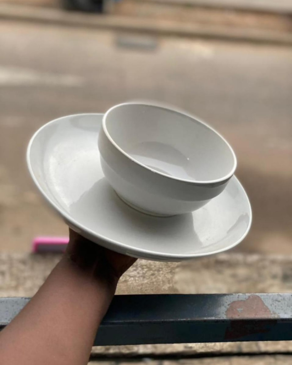 QUALITY CERAMIC BREAKABLE PLATE BOWL COMBO