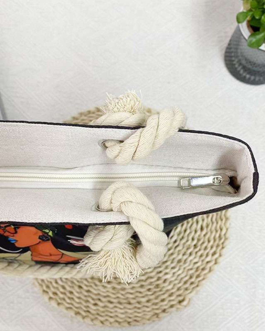 *FACIAL LARGEST CAPACITY TOTE BAG with Zip(Jean materials)...