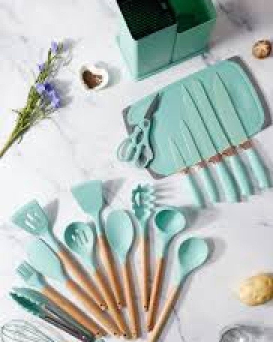 *19PCS QUALITY KITCHEN SILICON COOKING NONSTICK SET.