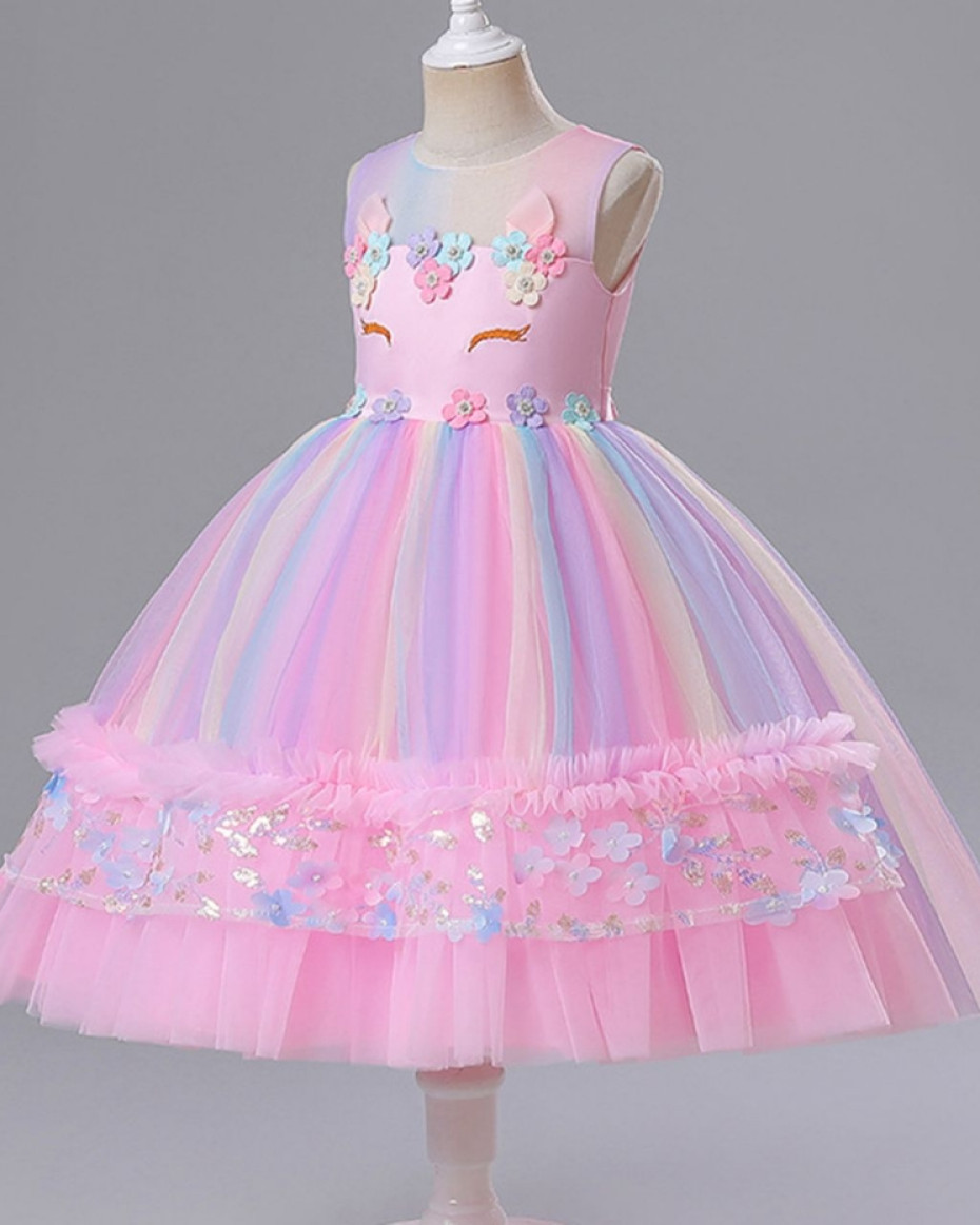 *ELEGANT QUALITY CATHERINE FULL PLEATED BALL GOWN WITH PETALS.... Pink